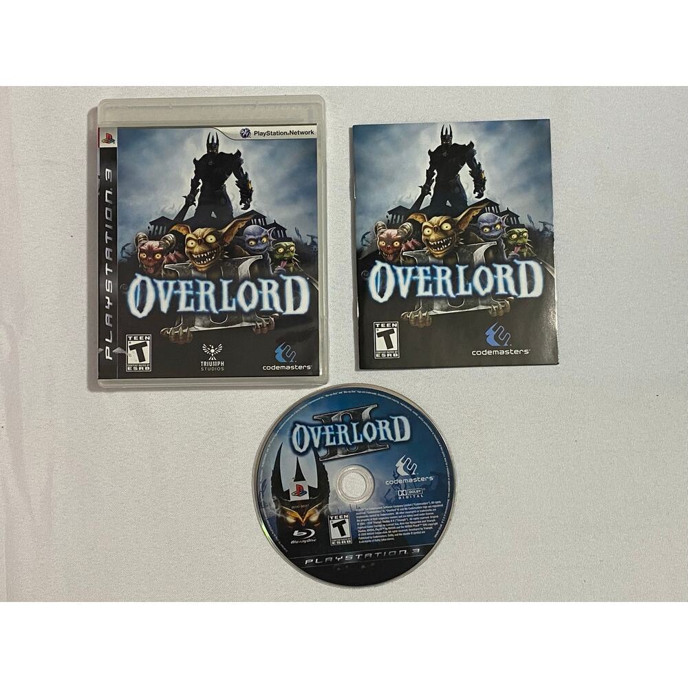 OVERLORD PLAYSTATION 3 — Cult Classic Dark Fantasy Action PS3 Game